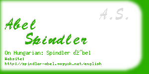 abel spindler business card